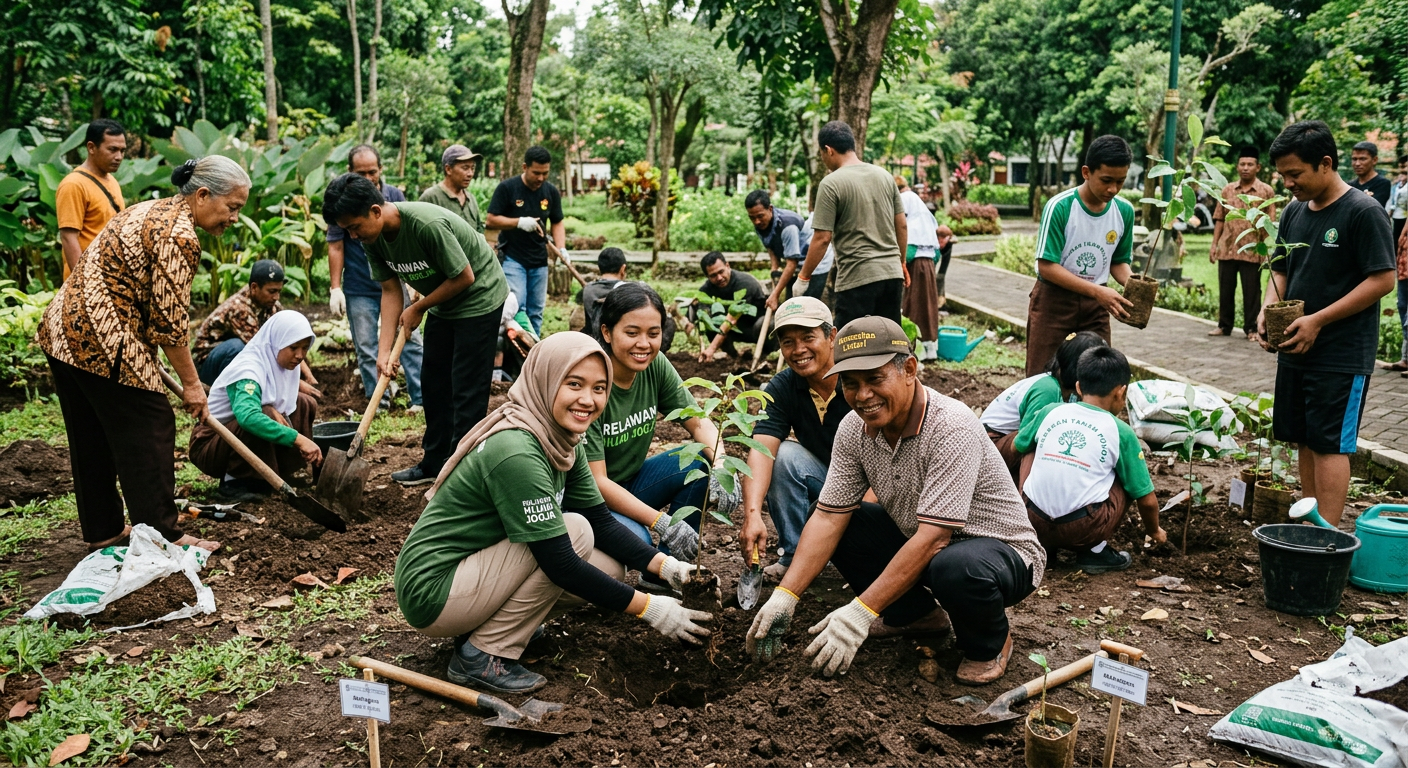 Penanaman Pohon Bersama Komunitas LIVESGP LANGKAT Hijau