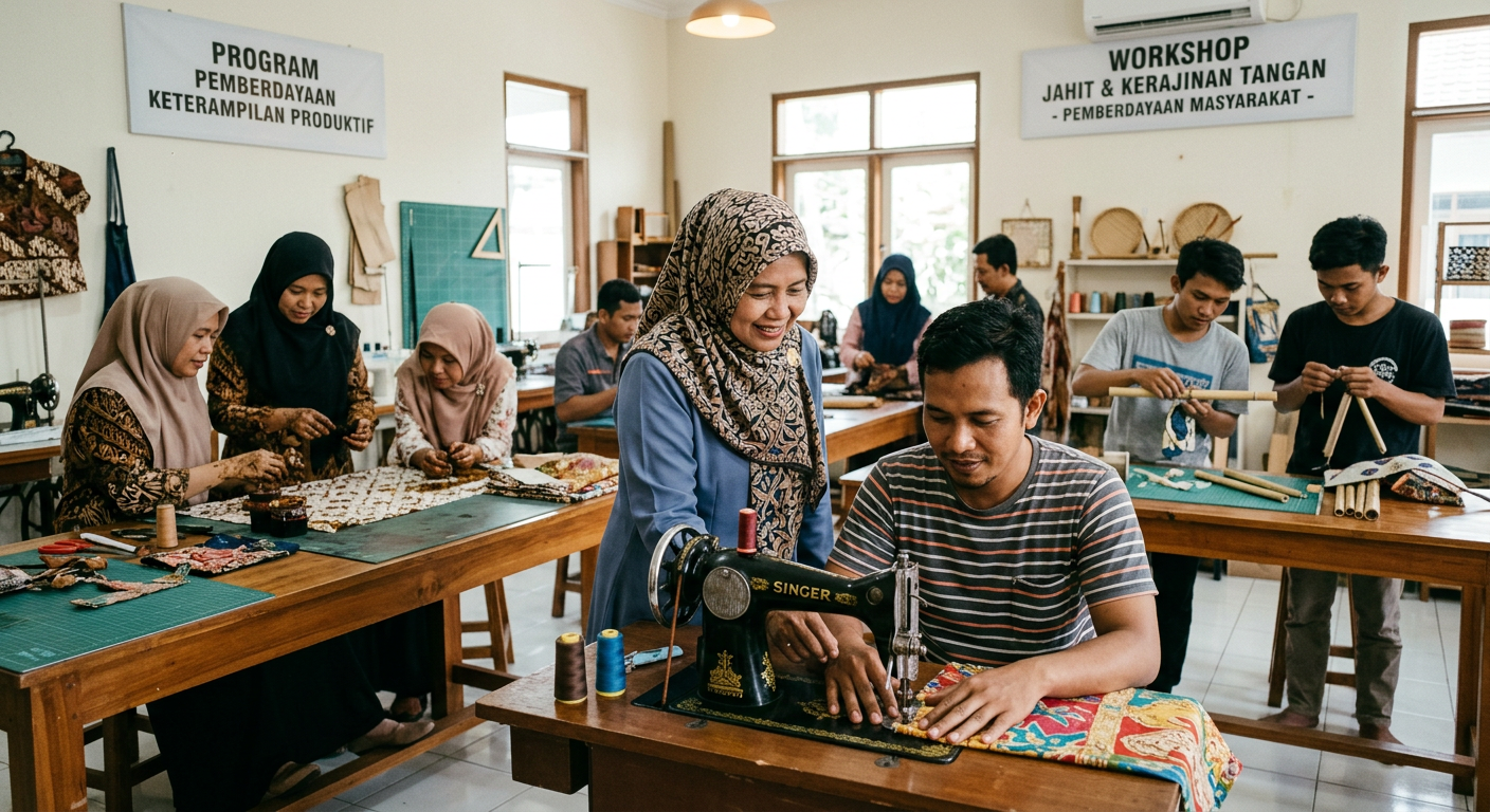 LIVESGP LANGKAT Berdaya - Program pemberdayaan masyarakat dan peningkatan keterampilan produktif.