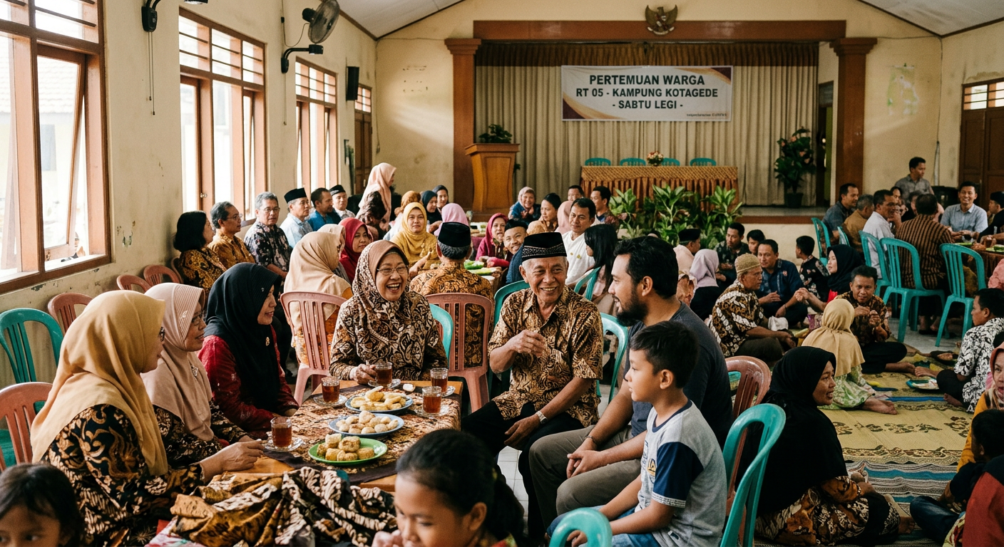 Pertemuan komunitas LIVESGP LANGKAT - masyarakat Indonesia berkumpul bersama